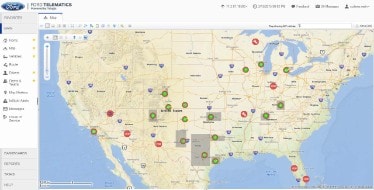 Ford Telematics Map View